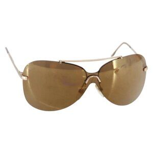 Christian Dior Sunglasses metal Brown Auth